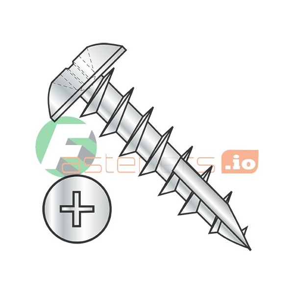 Newport Fasteners Wood Screw, #8, 5/8 in, Zinc Plated Stainless Steel Truss Head Phillips Drive, 8000 PK 915320 - main
